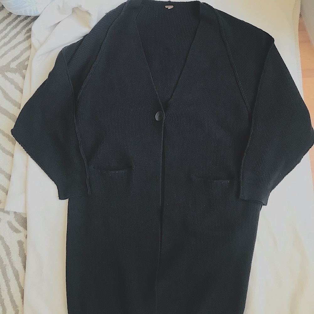 Free People Sweater Coat Sz sm oversized